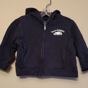 Roots baby zip up navy hoodie
